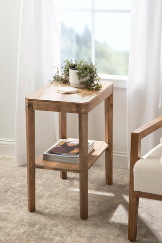Talcott Wood Side Table, Natural 22x14x26