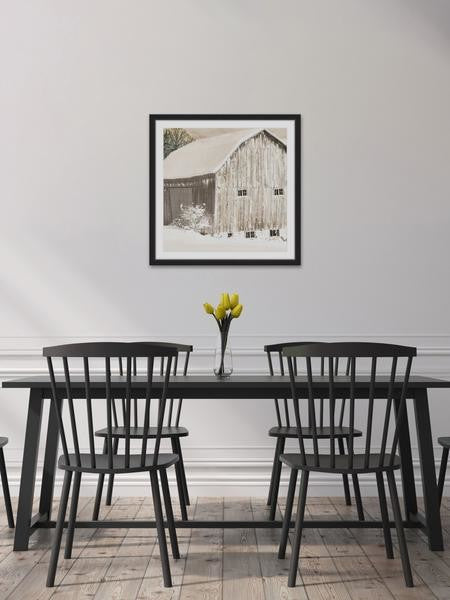 "Winter Morning" Framed Painting Print, 24"x24"