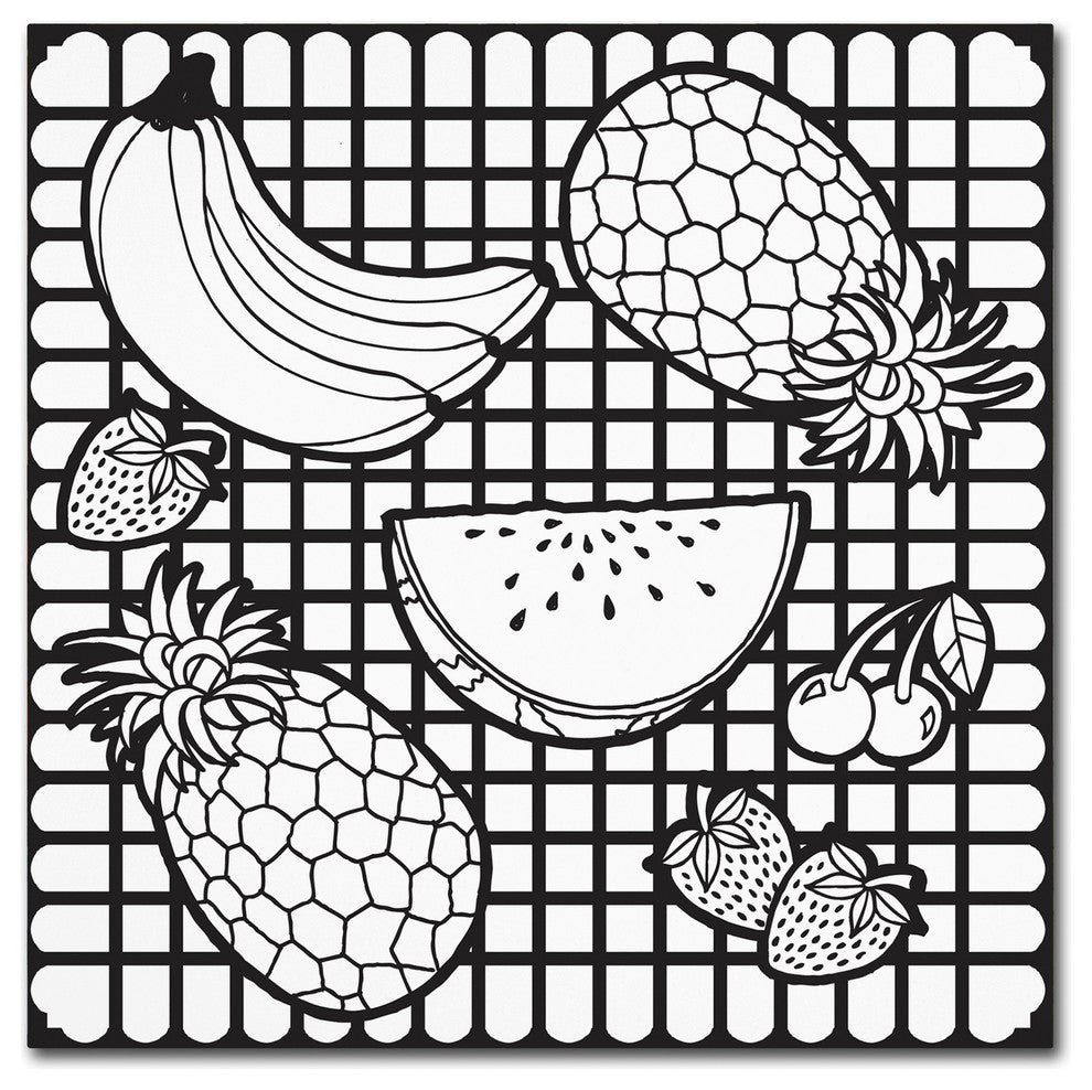 Hello Angel ''Fruit'' Canvas Art, 14x14