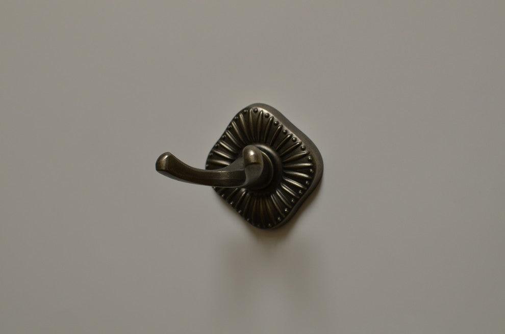 Prescott Robe Hook, Aged Pewter