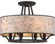 Quoizel AS1716PN Four Light Semi-Flush Mount Aristocrat Palladian Bronze