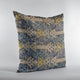 Plutus Blue Arrows Stripe Luxury Throw Pillow, 22"x22"
