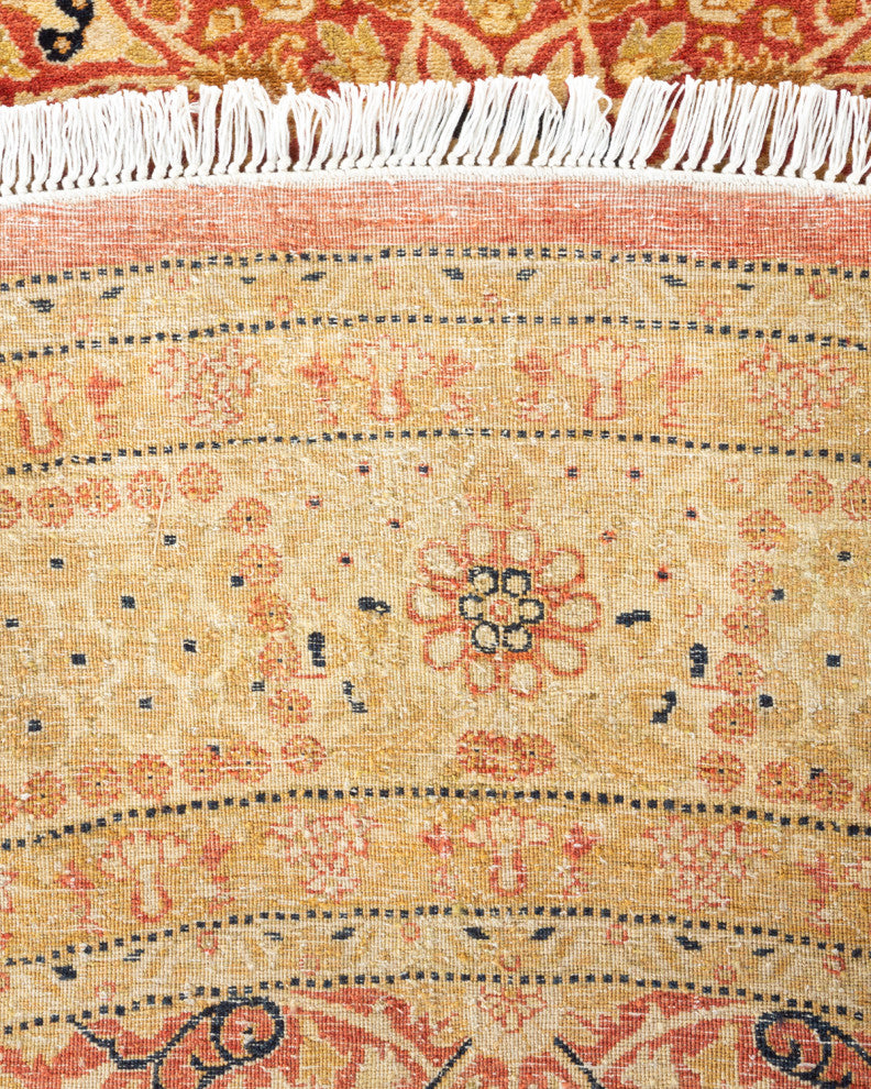 Mogul, One-of-a-Kind Hand-Knotted Area Rug Orange, 8'' 1" x 8'' 1"