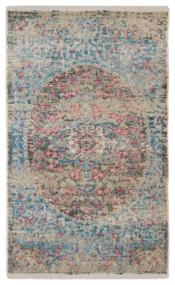 Machine Made Polyester Durable Indoor Outdoor Washable Oriental Pattern Footmat