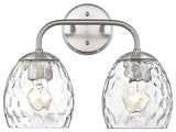 2 Light 15.125" Brushed Nickel Vanity Light