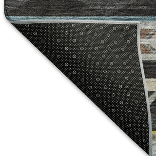 Addison Premium Washable Mayfield AMF178 Black 5' x 7'6" Rug