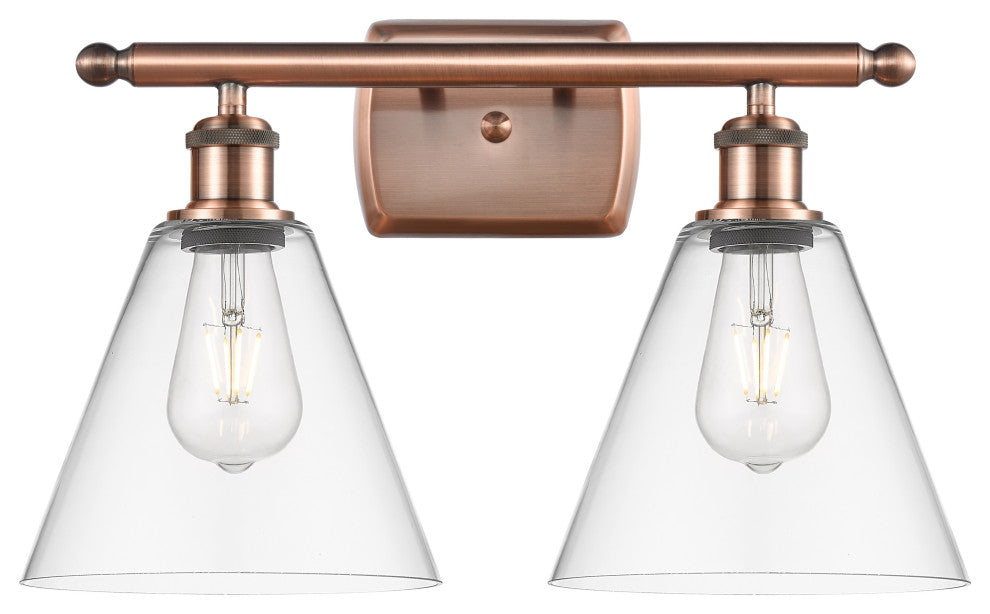 Innovations 516-2W-AC-GBC-82-LED 2 Light Bath Vanity Light, Antique Copper