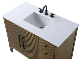 Home Living 42" Single Bathroom Vanity, Hazel Oak