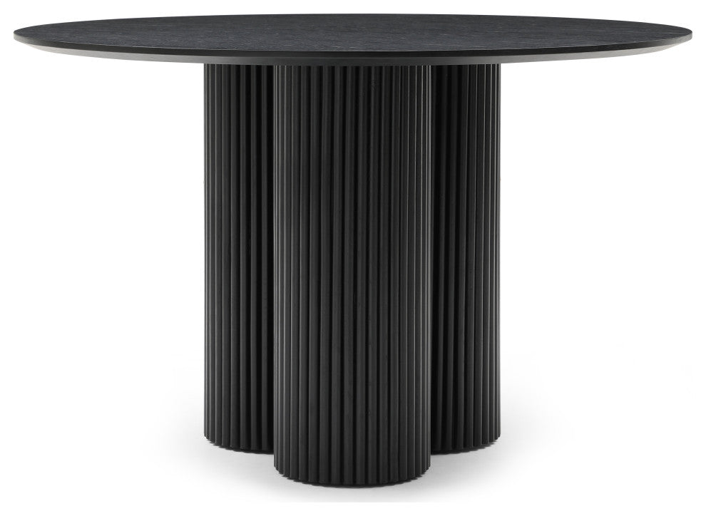 Simba Dining Table, Black, 48" Wide