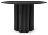Simba Dining Table, Black, 48" Wide