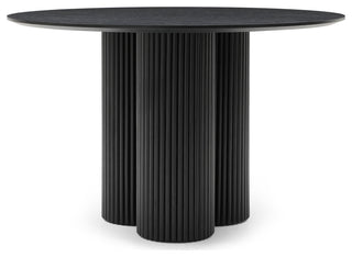 Simba Dining Table, Black, 48" Wide