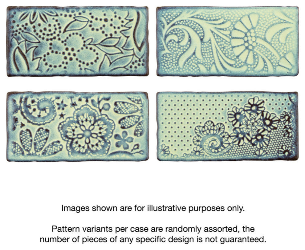 Antic Feelings Ceramic Wall Tile, Aqua Marina, Sample