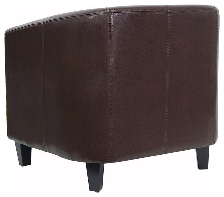Brown Leather Guest Chair