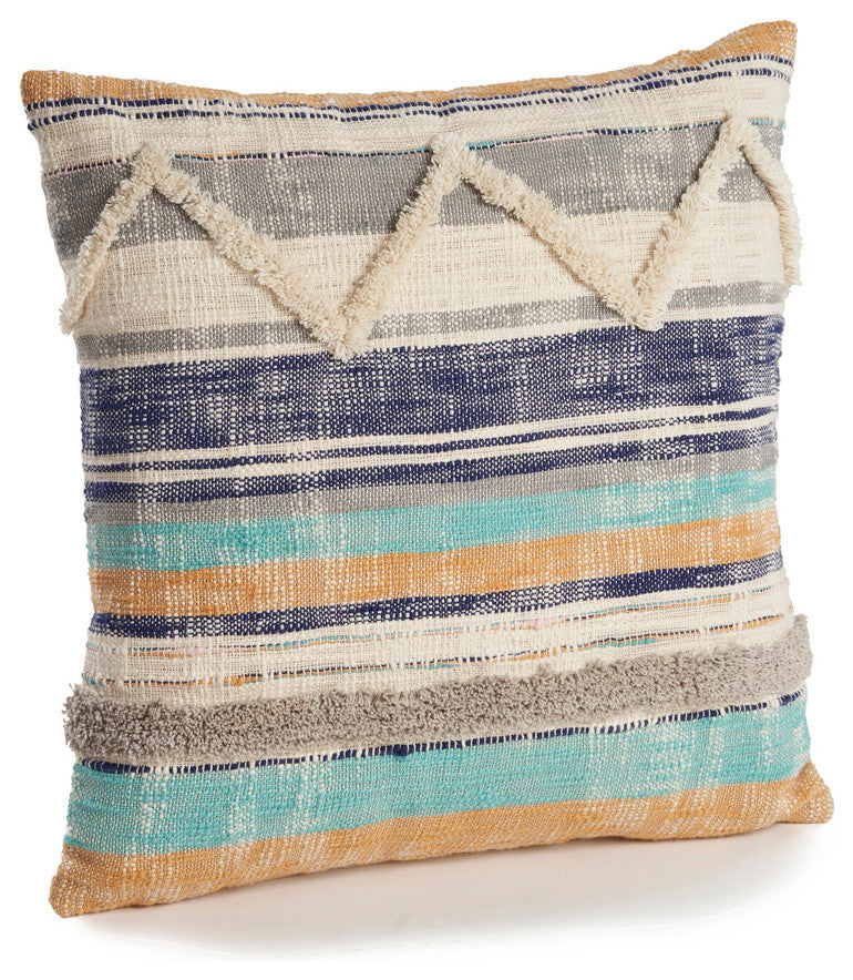 Multi Geometric Chevron Throw Pillow