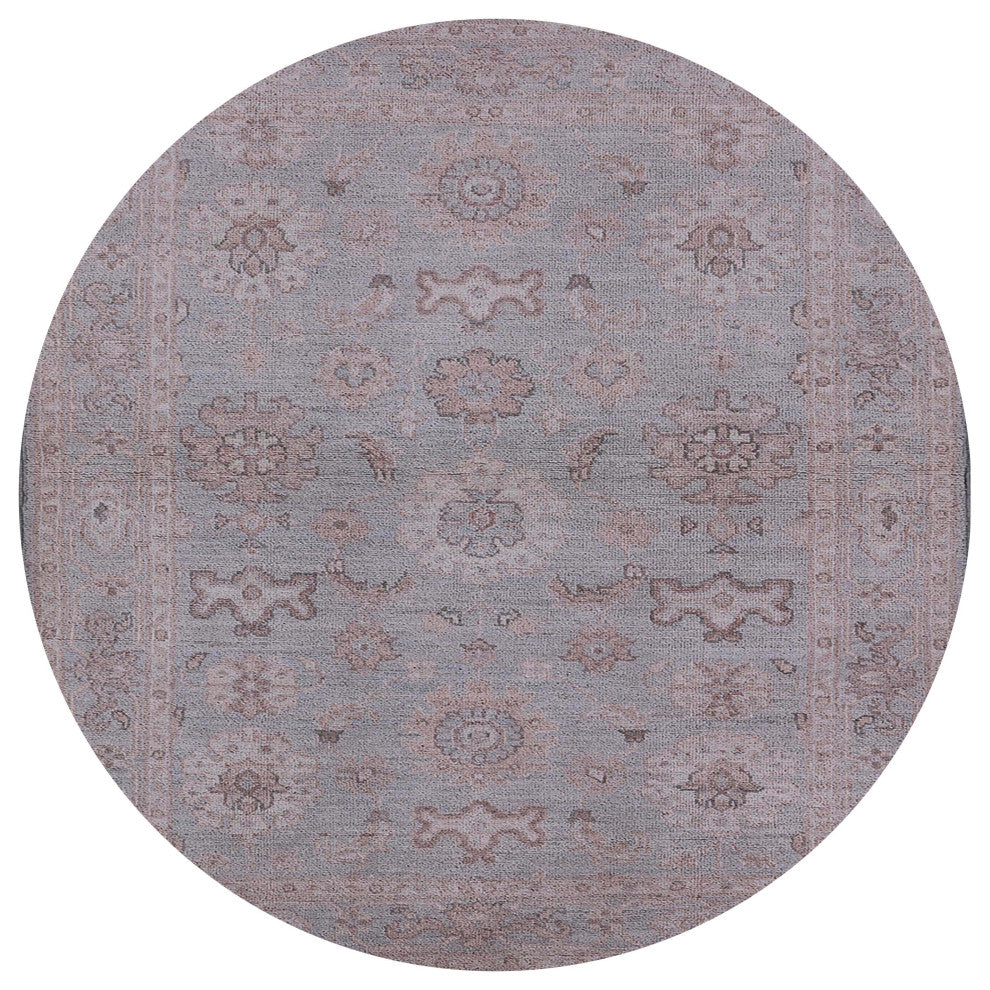 Ahgly Company Indoor Round Mid-Century Modern Area Rugs, 4' Round
