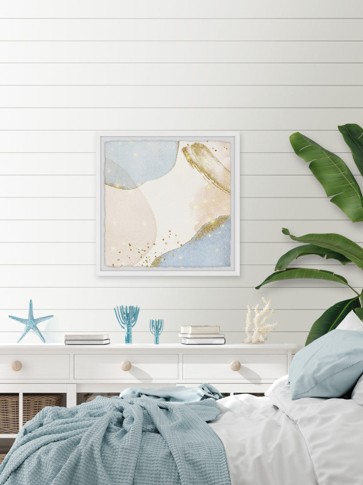 "Stream of Gold" Framed Painting Print, 32x32