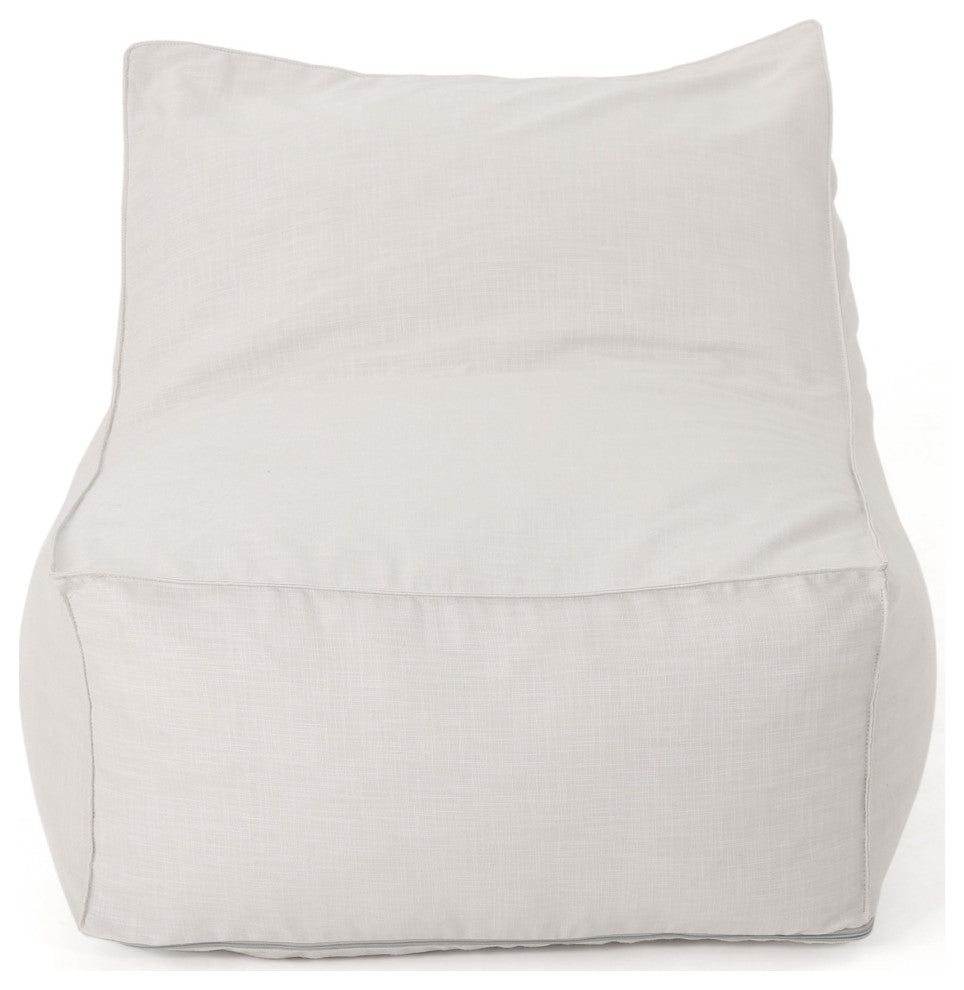 3 Ft Water Resistant Fabric Bean Bag Chair, Khaki