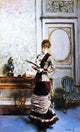 Giovanni Boldini A Lady Admiring a Fan - 18" x 27" Premium Canvas Print