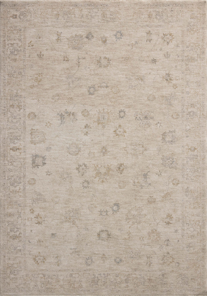 Chris Loves Julia x Loloi Louisa Oatmeal / Stone 3'-6" x 5'-6" Accent Rug