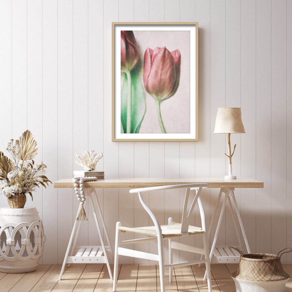 The Spring Lovers Framed Print Wall Art by Delphine Devos, 32"x48", Framed