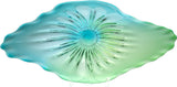 Cyan Design Art Glass Plate, Turquoise