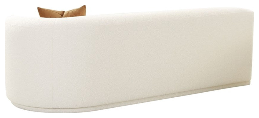 Fickle Cream Boucle Modular Right Arm Facing Loveseat