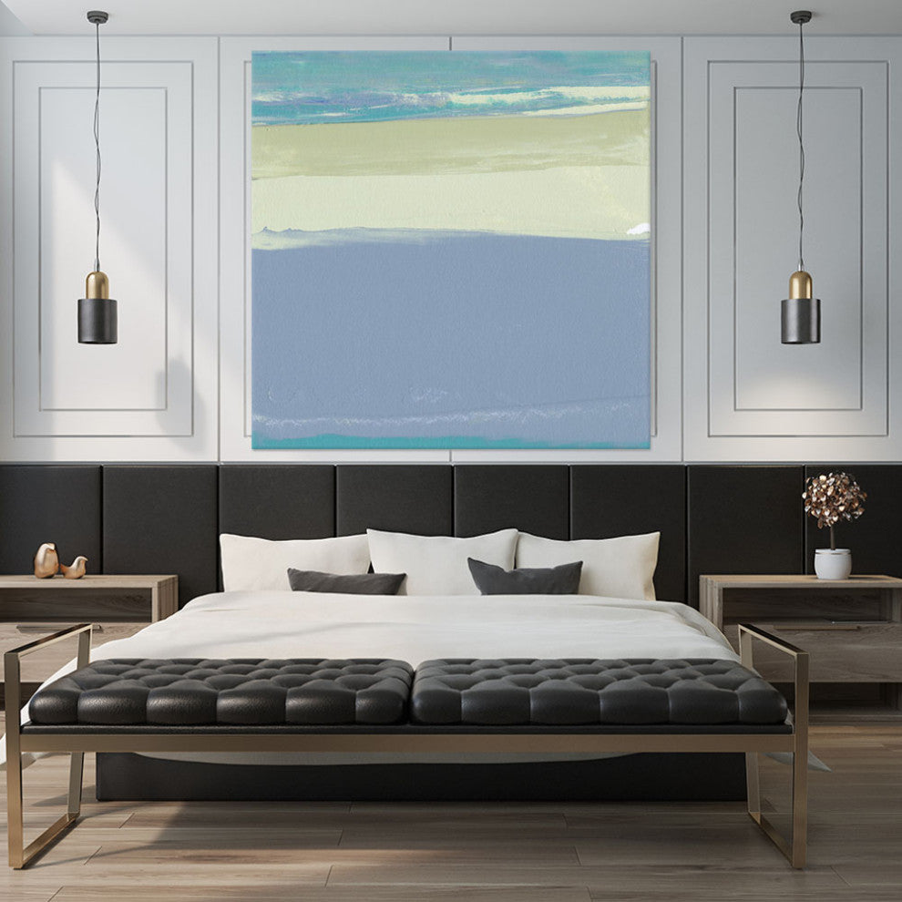 "Blue Coast I" Fine Art Giant Canvas Print, 84"x84"