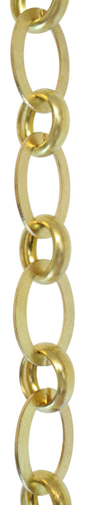 RCH Hardware Brass Loop Chandelier Chain, 3', Acid Dipped, U40