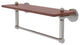 Dottingham 16" Solid Wood Shelf with Towel Bar, Satin Nickel