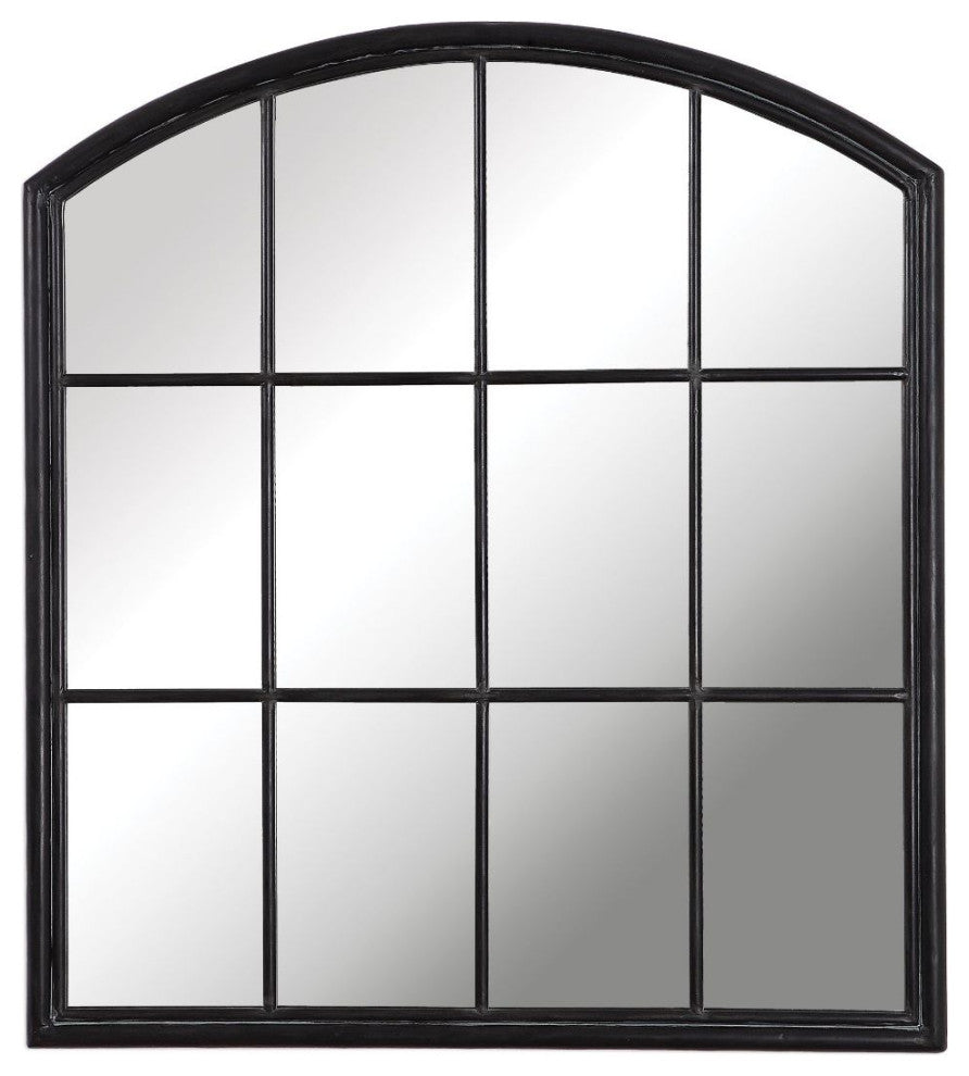 Uttermost Lyda Aged Black Arch Mirror