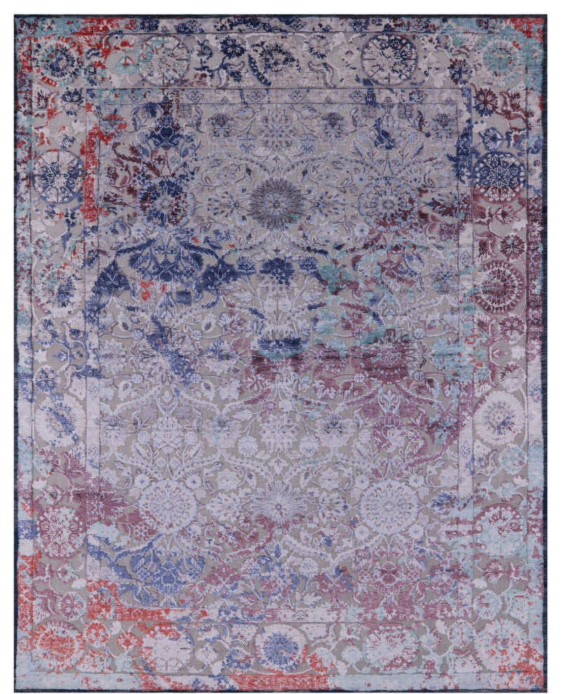 Persian Handmade Silk and Cotton Rug 7' 10" X 10' 0" Q6340