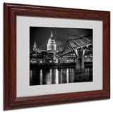 'Letters From London' Matted Framed Canvas Art by Giuseppe Torre