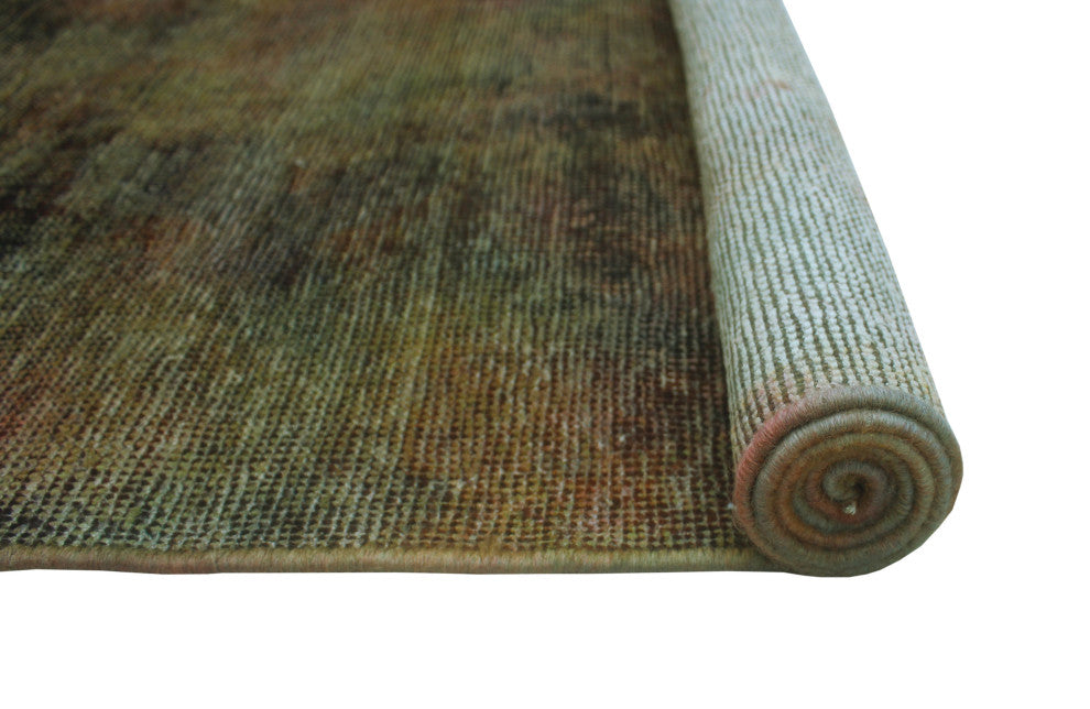 Vintage Distressed Rainbow-dyed Tomas Lt. Brown Runner
