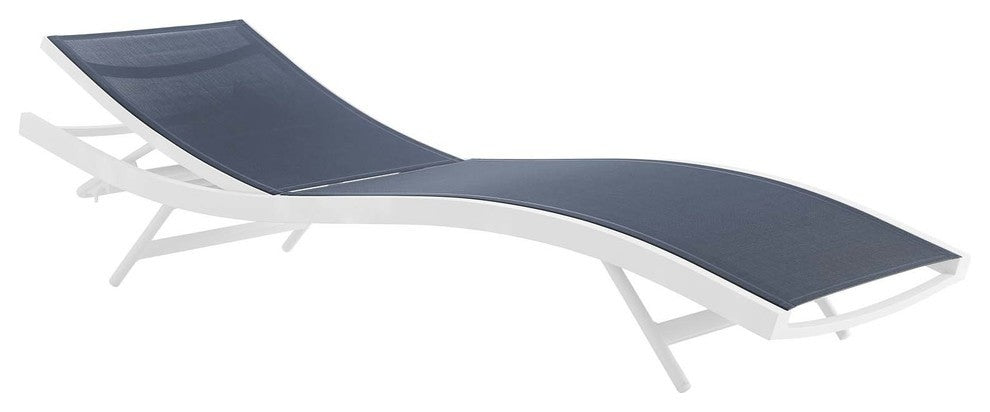Glimpse Outdoor Patio Mesh Chaise Lounge Chair