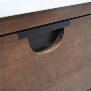 49" Single Sink Vanity, Dark Cherry With Engineered Stone Top