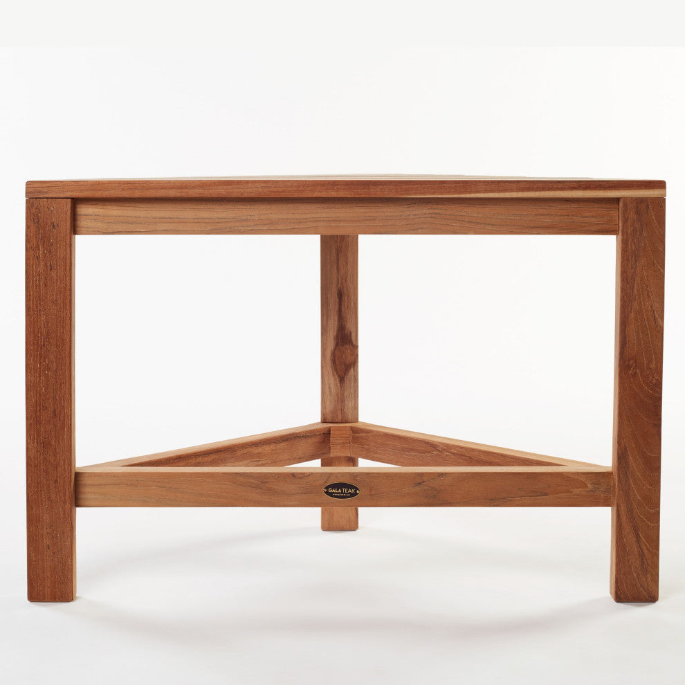 Teak Corner Shower Bench RAY 24" (60 cm)