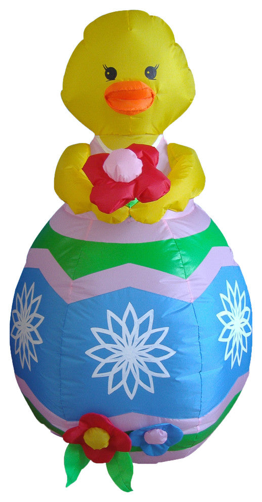 Baby Chick With Flower, 4'