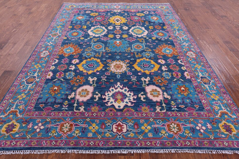 8' 0" X 10' 7" Turkish Oushak Handmade Wool Rug - Q15407