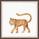 "Tiger Wink" Framed Painting Print, 12x12