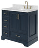 Ariel Stafford 37" Single Right Offset Rectangle Sink Bathroom Vanity