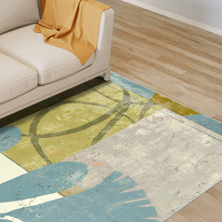 Calla II Flower Art Area Rug, 5'x7.5'