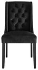 Baronet Performance Velvet Dining Chairs, Set of 2, Black