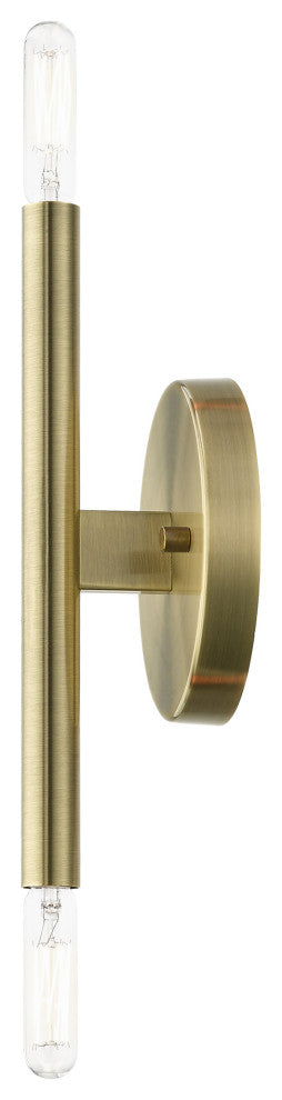 Livex Lighting Antique Brass ADA 2-Llght Wall Sconce