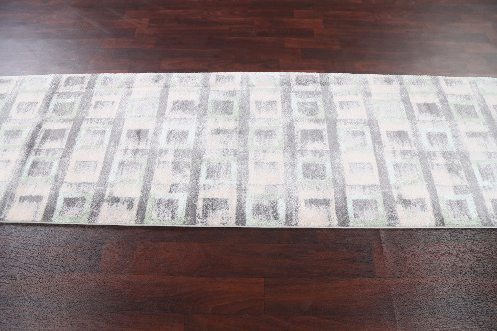 Turkish Geometric Transitional Oriental Area Rug Contemporary Carpet 3x10