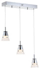 Alain 1-Light Adjustable Metal Integrated LED Pendant, 19.5"