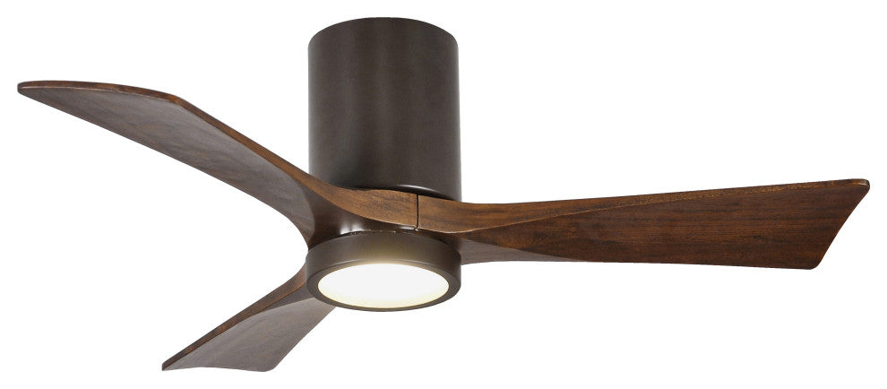 Irene HLK 3 Blade Hugger Paddle Fan with Light Kit, Textured Bronze, 42"