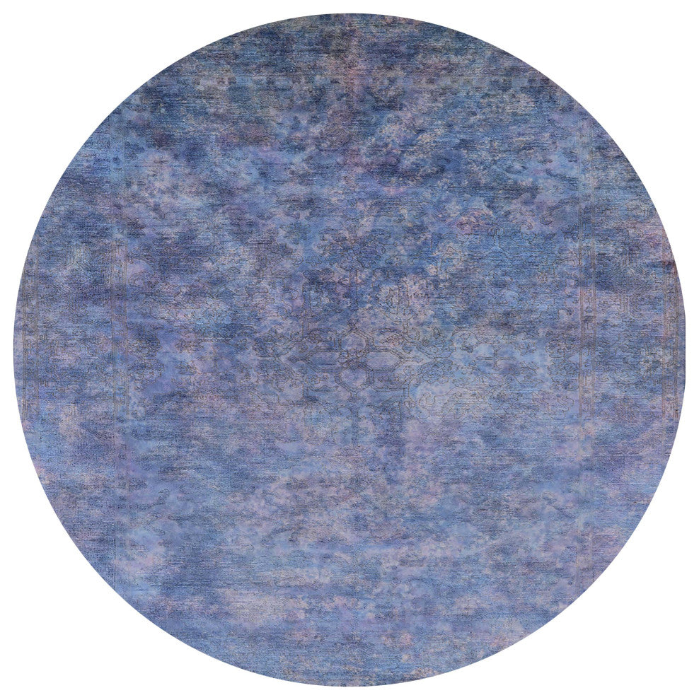 Ahgly Company Indoor Round Mid-Century Modern Area Rugs, 6' Round