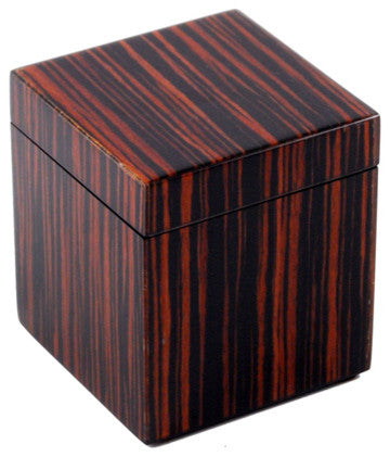 Macassar Ebony Inlay Lacquer Canister