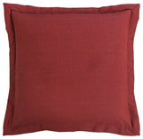 Red Euro Sham, 27"x27"
