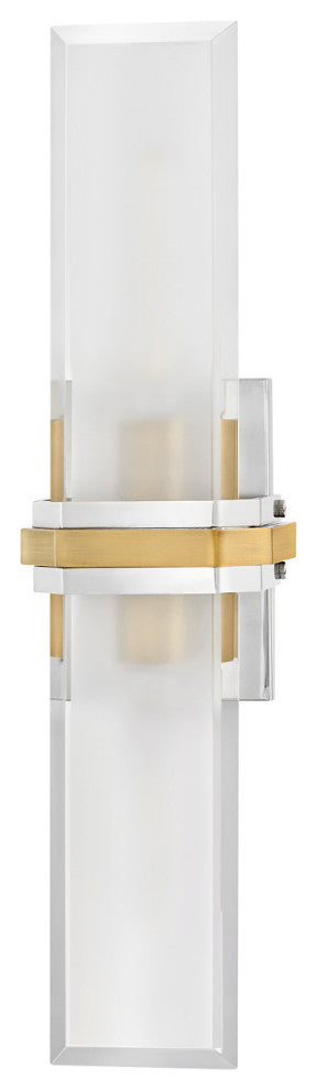 Hinkley Kipton Large Sconce, Polished Nickel